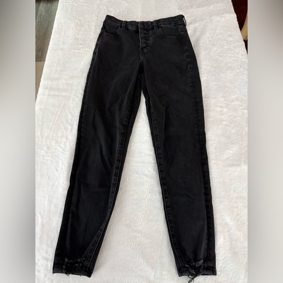 American Eagle Outfitters Denim - American Eagle Dream Jean Black Buttonfly Stretch Skinny Jeans 2